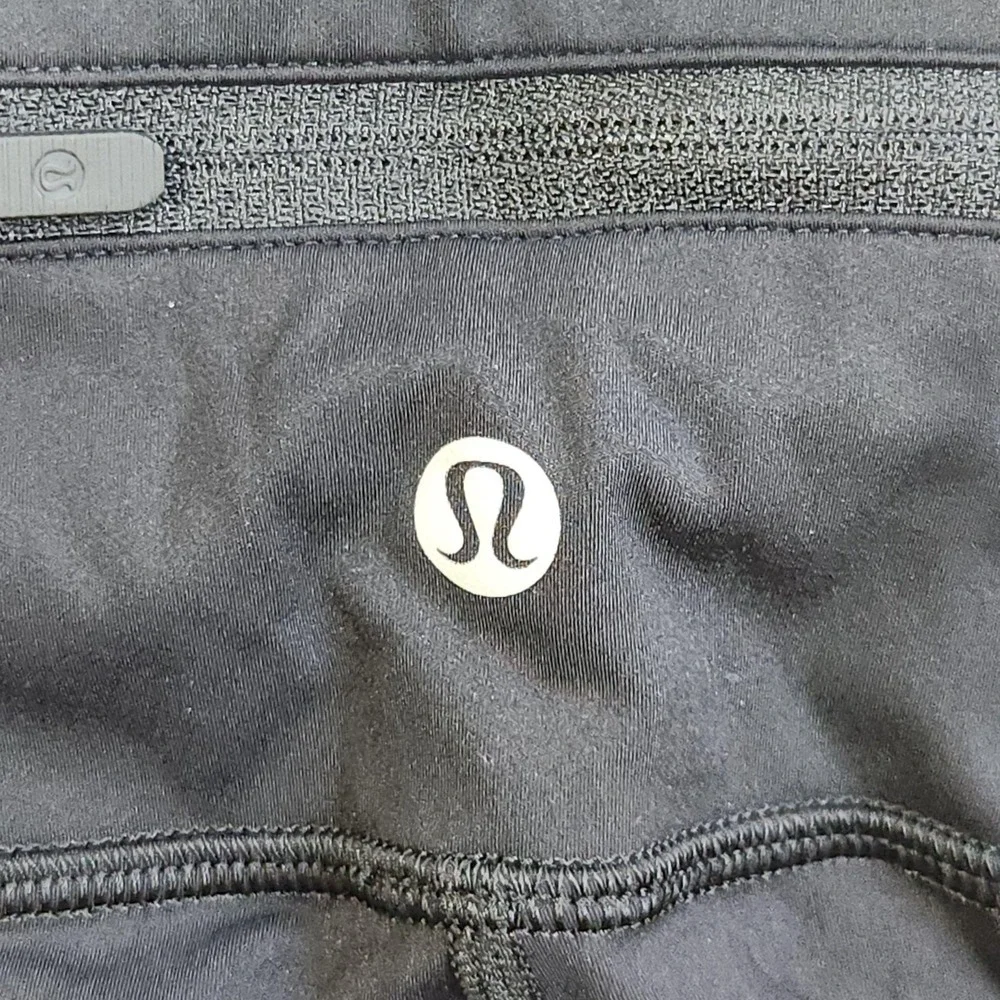 Lululemon Speed Wunder Leggings Womens 2 Black Spotted Ankle Yoga Running